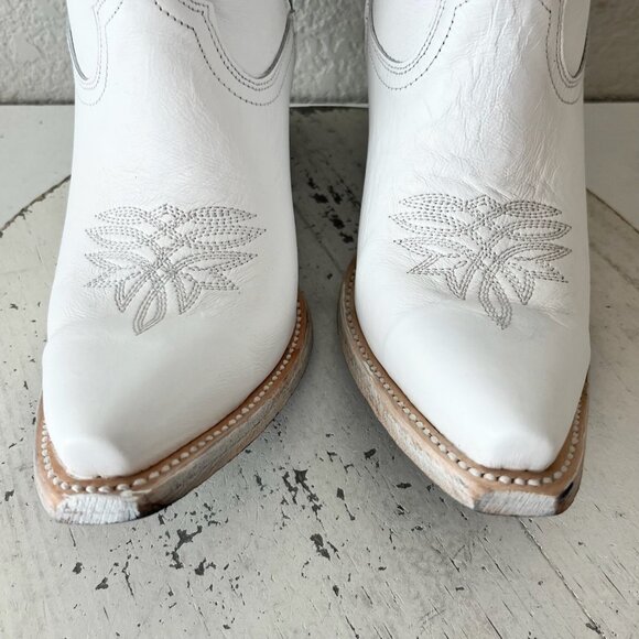 Lane MEGAN MORONEY Cowboy Boots Smokeshow Womens 9 White Western Cowgirl Tall - Picture 7 of 12